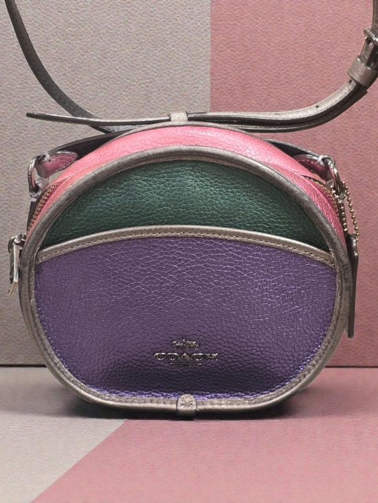 Coach Handbags - Coach Canteen Metallic Leather Crossbody Bag